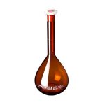 بالن ژوژه قهوه ای با درب پلاستیکی A همراه گواهی کالیبراسیون تکی گلسکو Glassco