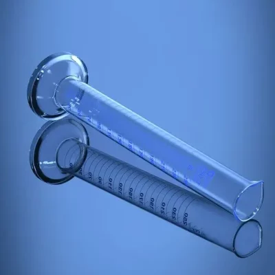 عکس مزور شیشه ای استوانه مدرج